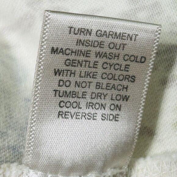 Christopher & Banks Jacket Women’s XL White Boho Cotton Pockets Butterfly Floral - Picture 11 of 13